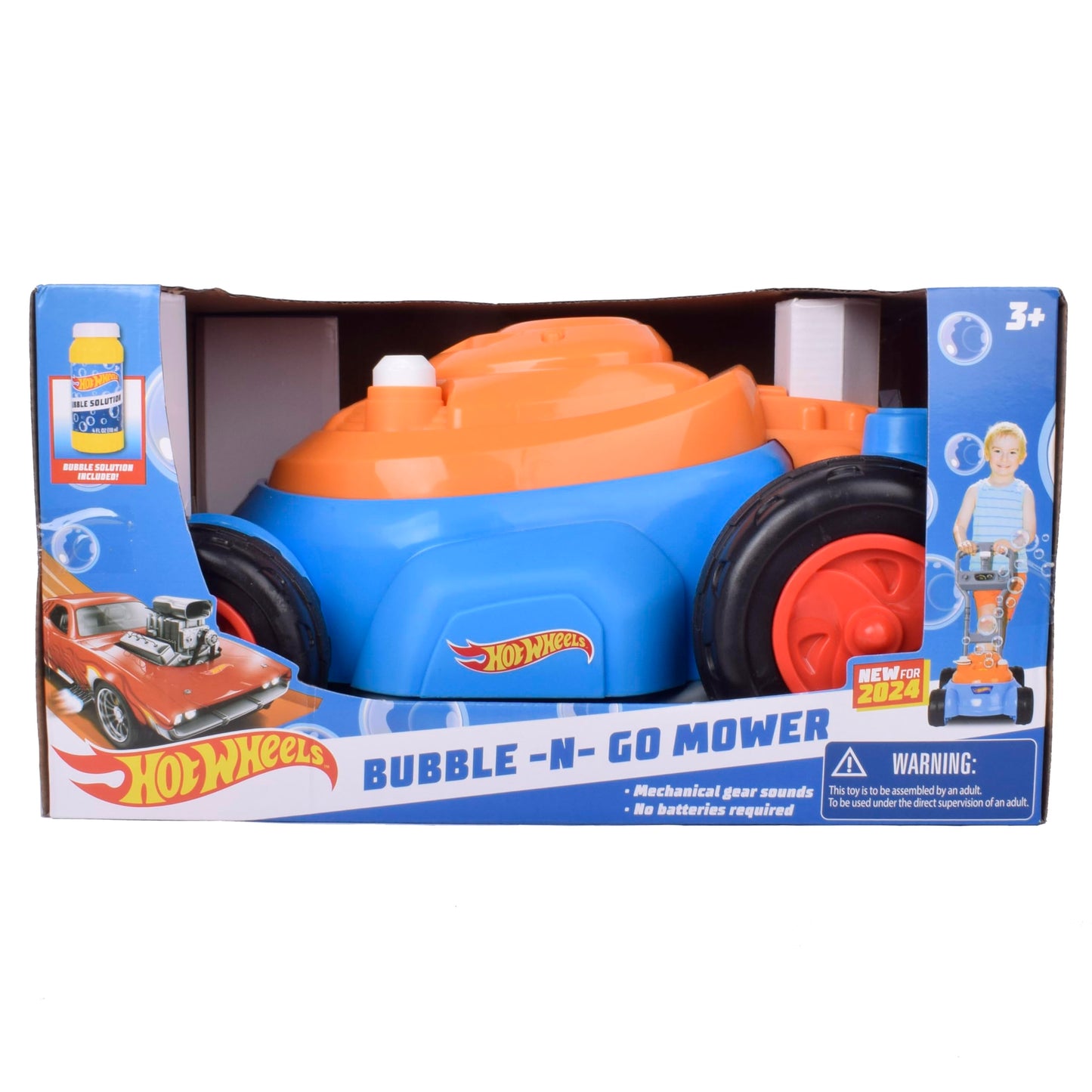 Hot Wheels Bubble Lawn Mower for Toddlers