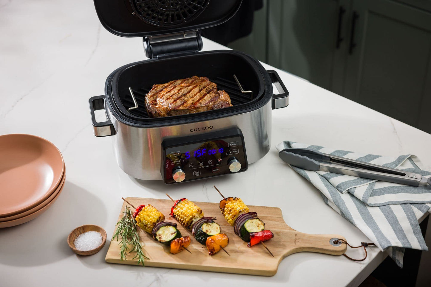 CUCKOO Air Grill with Recipe Book & Accessories