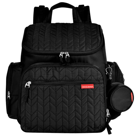 Bebamour Diaper Backpack with Changing Pad & Insulated Bag