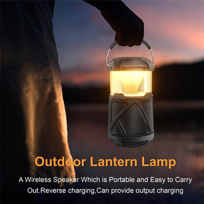 Portable Bluetooth Speaker with LED Lights, Waterproof
