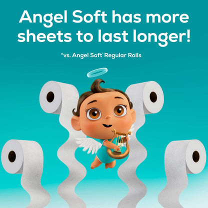 Angel Soft Lavender Scented Toilet Paper, 8 Mega Rolls