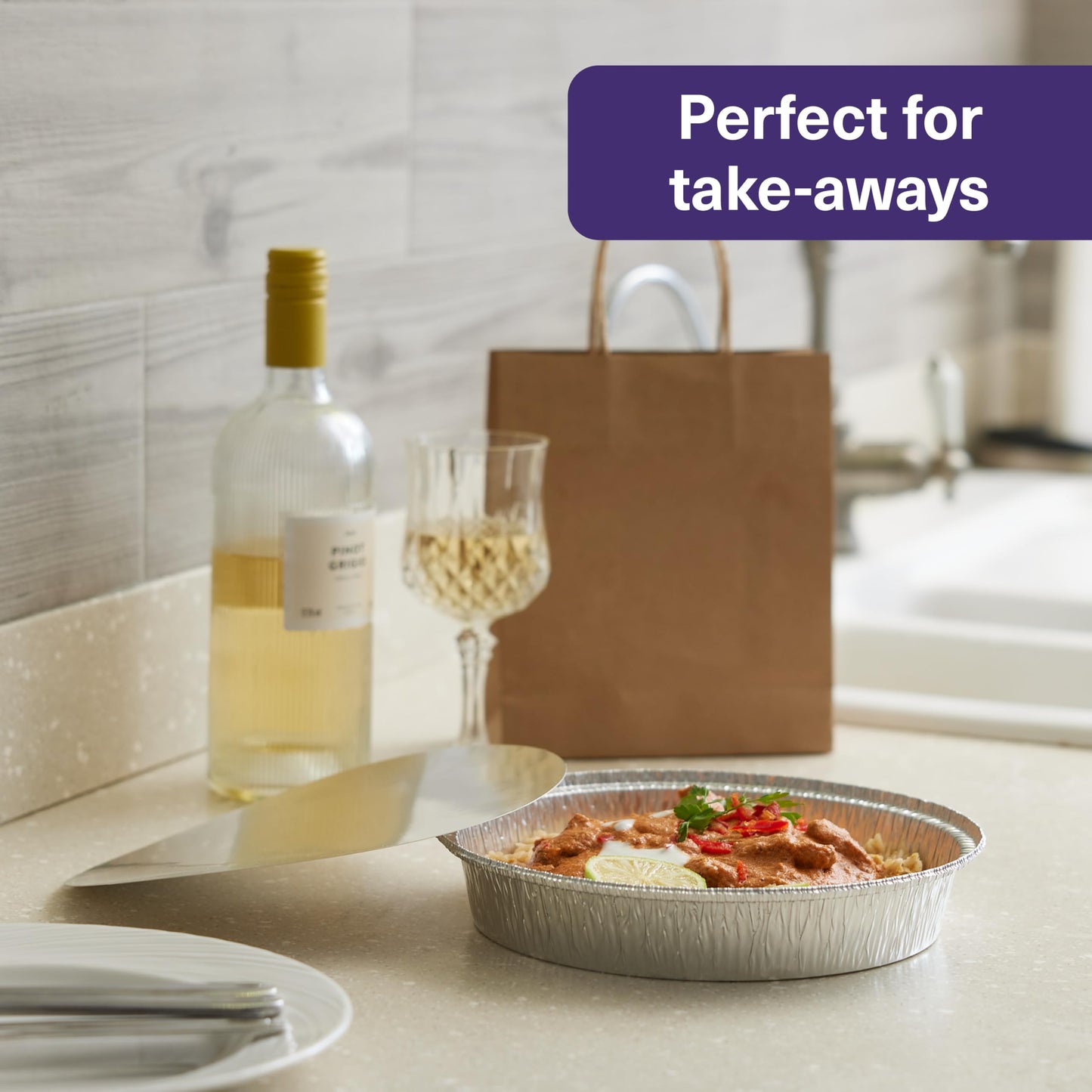40 Pack MATANA Aluminum Pans with Lid