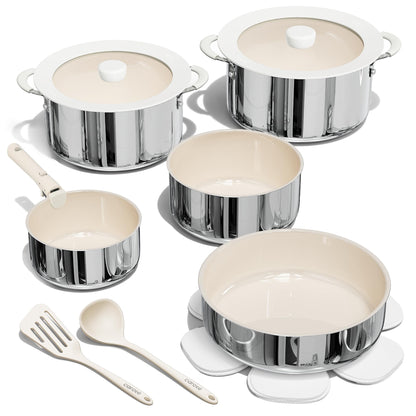 14-Piece CAROTE Non-Stick Cookware Set with Handles