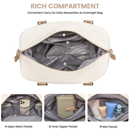 LOVEVOOK Weekender Bag with Toiletry and Wet Pocket