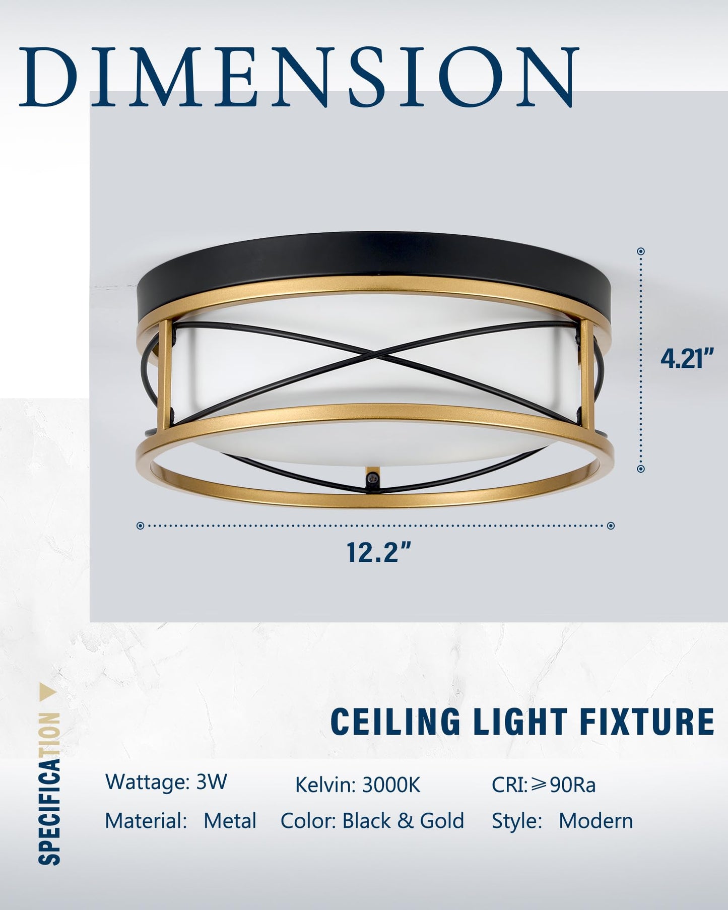 Flush Mount LED Ceiling Light by HANASS