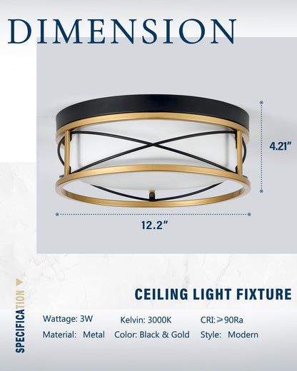 Flush Mount LED Ceiling Light by HANASS