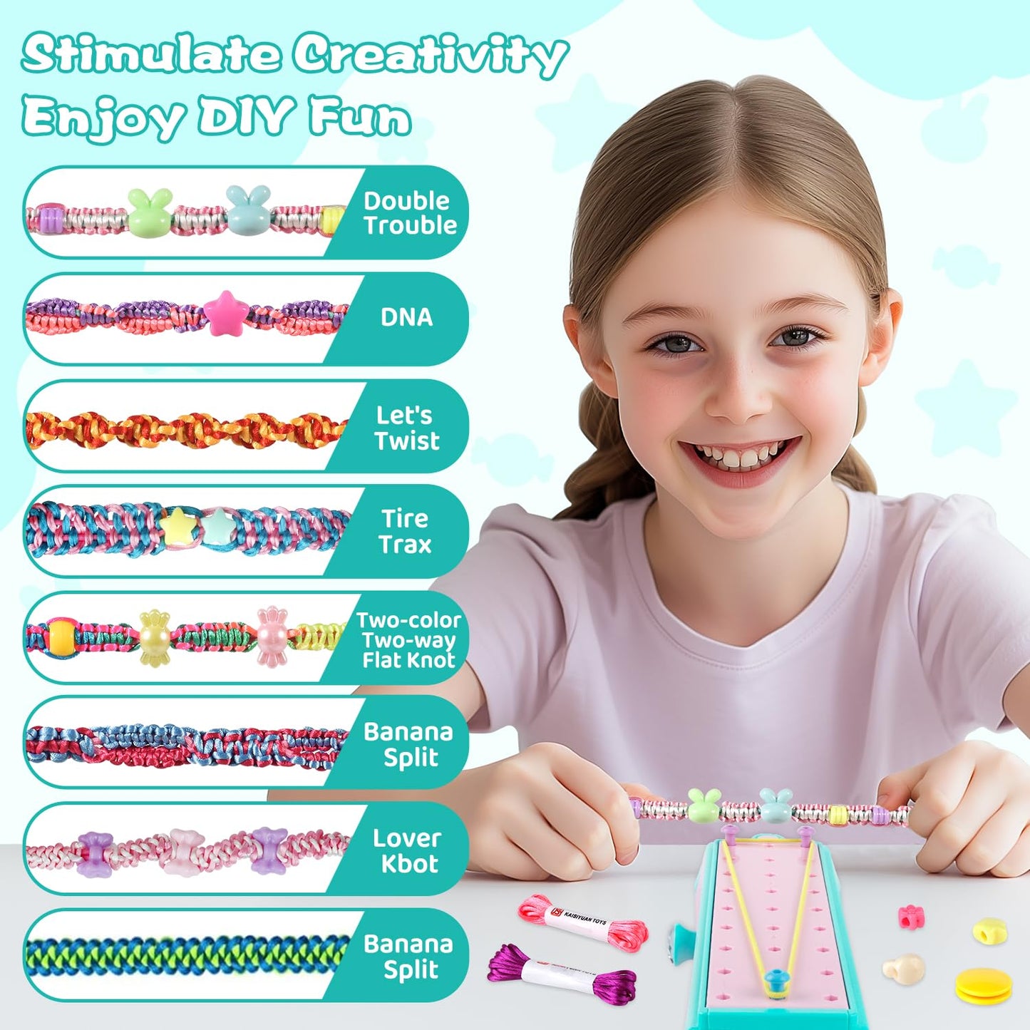 DIY Friendship Bracelet Making Kit for Kids