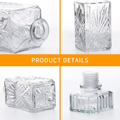 31oz Glass Whiskey Decanter Set for Spirits