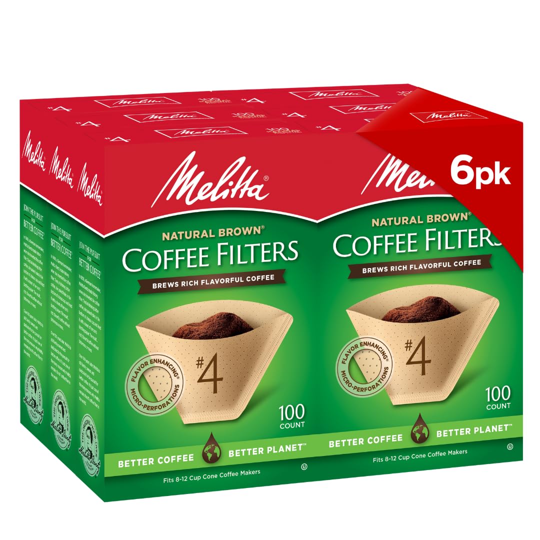 100 Count Melitta #4 Unbleached Coffee Filters