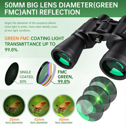 High Powered Waterproof Binoculars for Adults