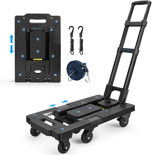 TICONN Portable Heavy Duty Folding Hand Truck
