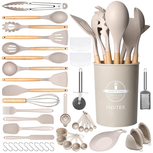 43 PCS Silicone Kitchen Utensils Set with Holder