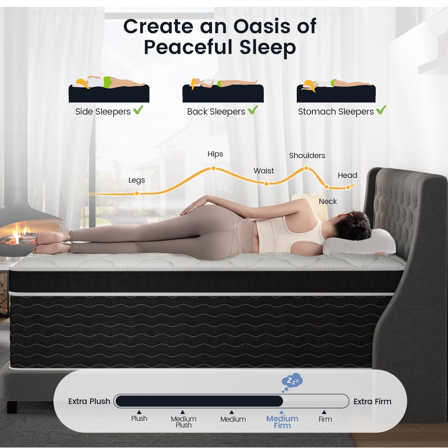 12-Inch Full Hybrid Mattress with Gel Foam