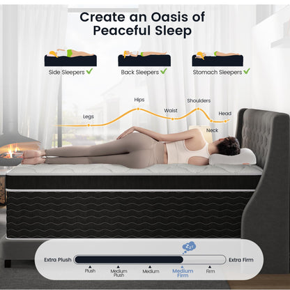 12-Inch Full Hybrid Mattress with Gel Foam