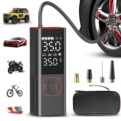 Tire Inflator Portable Air Compressor, 3X Faster Inflation, 160PSI Portable Air Pump for Car Tires with 20000mAh Battery, Suitable for Car, Motorcycle, Bike, Ball(Storage box)