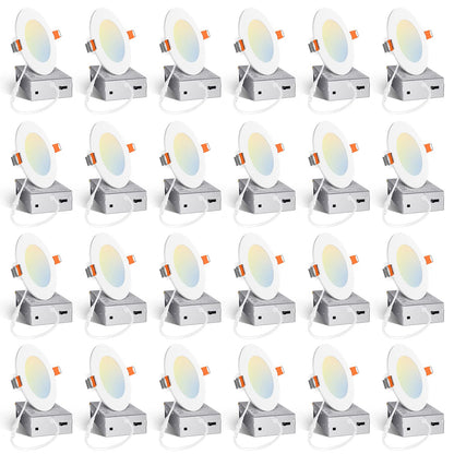 Amico 24 Pack Dimmable LED Recessed Lights