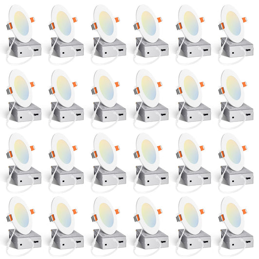Amico 24 Pack Dimmable LED Recessed Lights