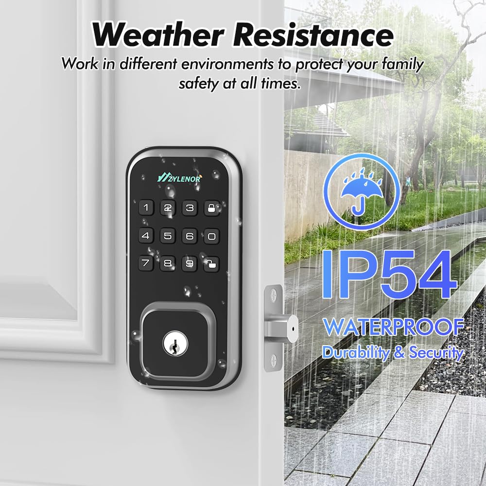 Zylenor Smart Keyless Entry Door Lock with WiFi