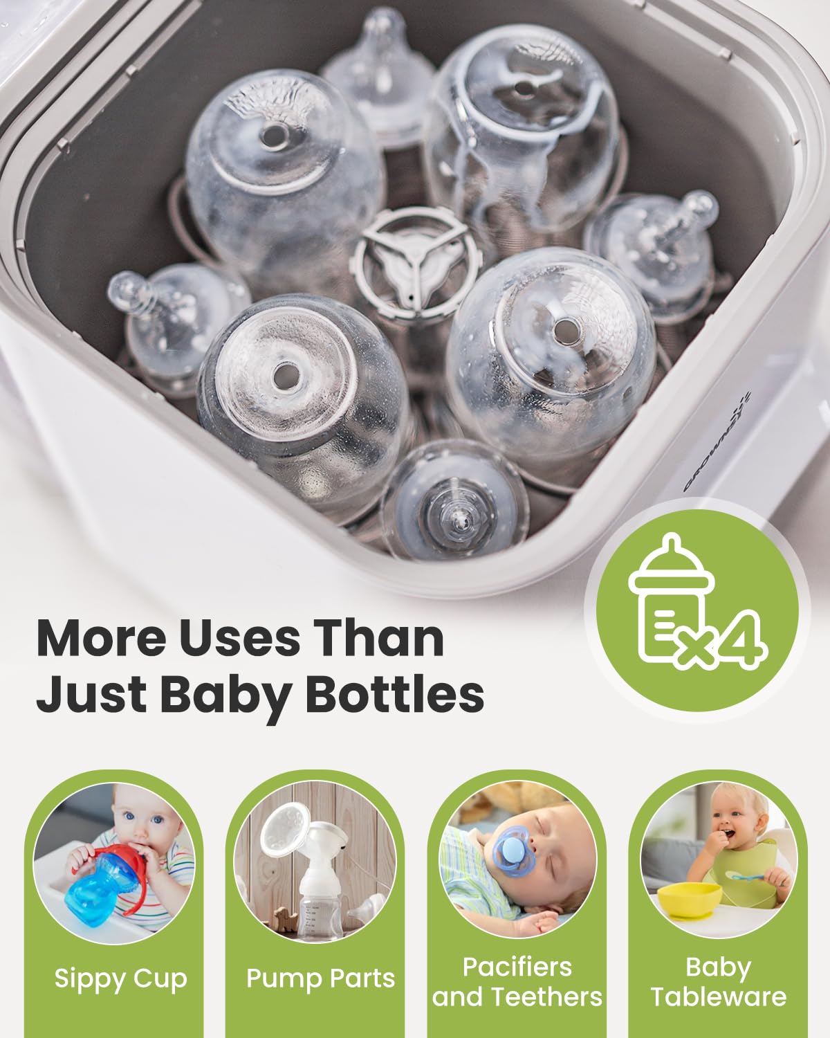 Grownsy Bottle Washer and Sterilizer Pro