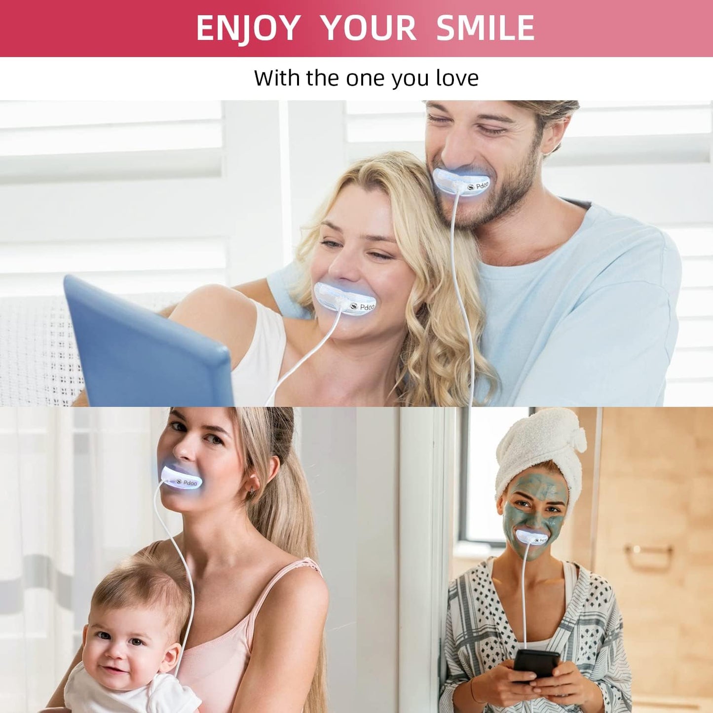 Teeth Whitening Kit with LED Light