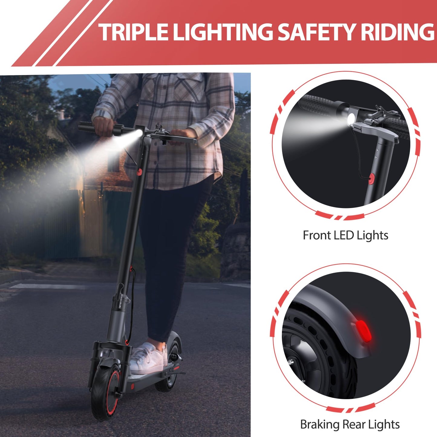 Folding Electric Scooter MAXSHOT 350W 21-28 Miles