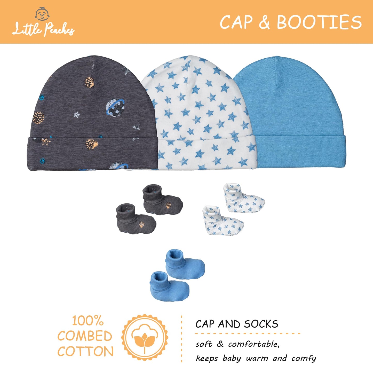 Newborn Baby Boy Clothes 15-Piece Essentials Set