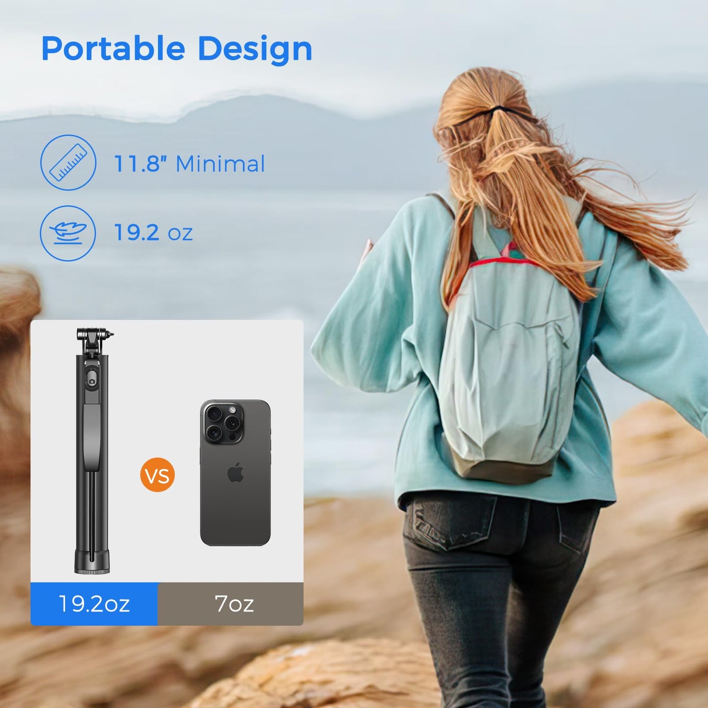 Extendable Selfie Stick Tripod with Remote Control