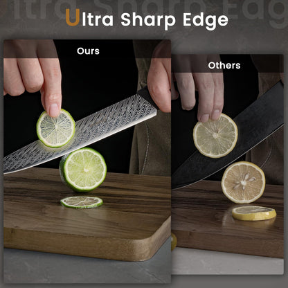 15-Piece Knife Set with Built-in Sharpener Block