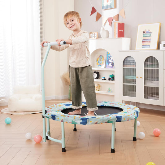 AOTOB 38" Mini Toddler Trampoline with Safety Cover