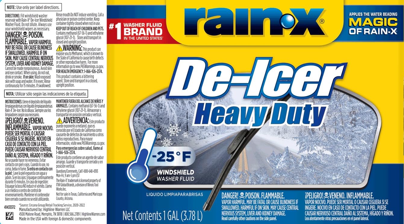 Rain-X De-Icer Washer Fluid 68106 32oz