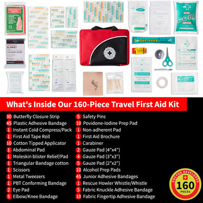 Protect Life 160-Piece Travel First Aid Kit