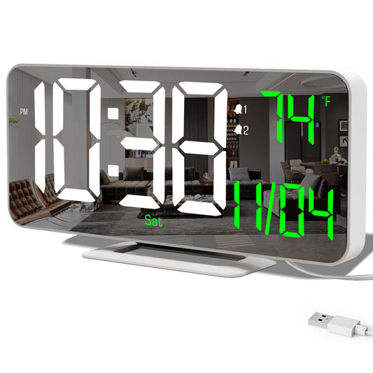 Neasroe 6.7" LED Digital Alarm Clock
