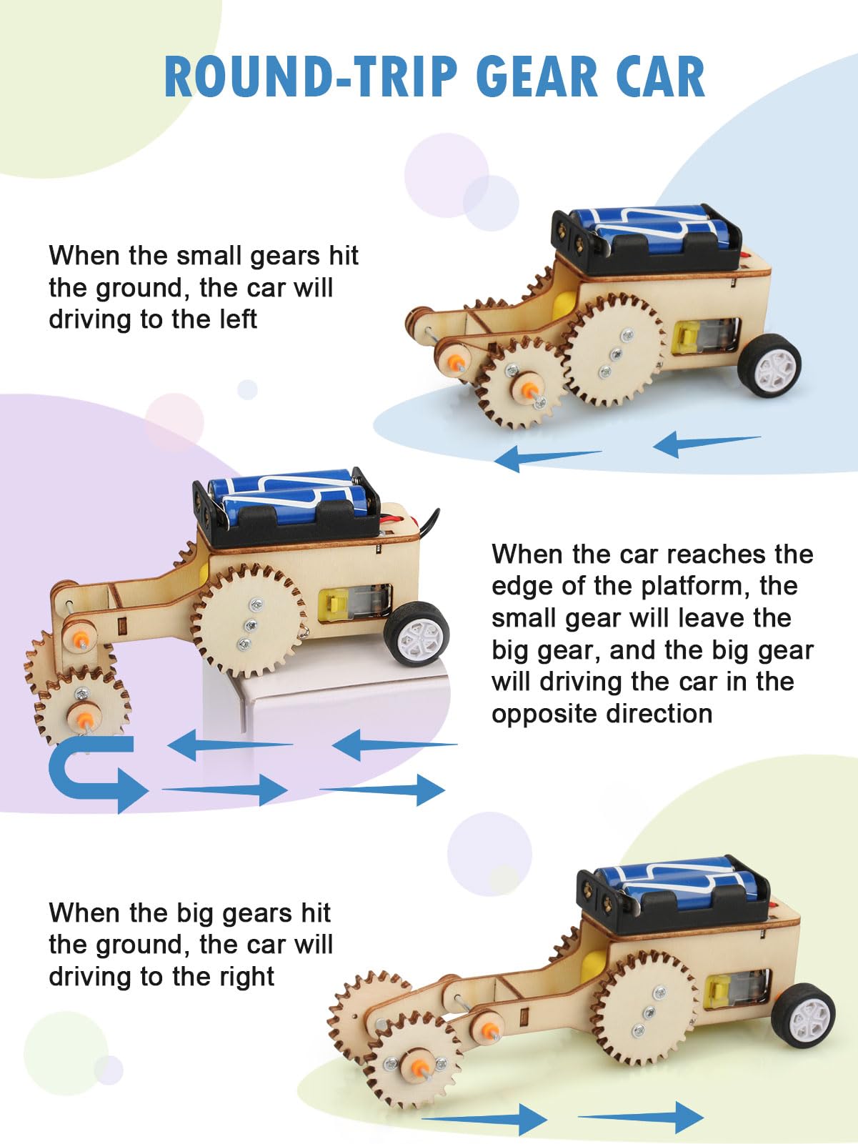 5 in 1 STEM Model Car Kits for Kids