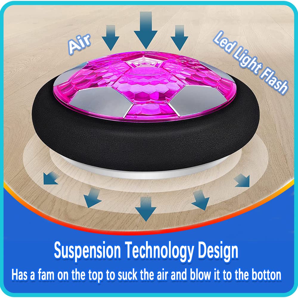 LED Hover Soccer Ball for Kids - Rechargeable Fun