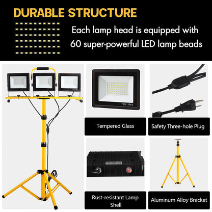GUWELL 21000 Lumen LED Work Light with Stand