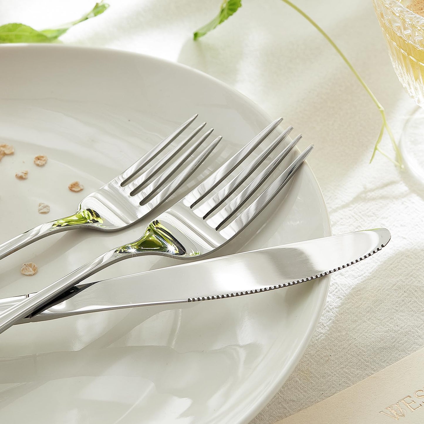 40PCS Stainless Steel Flatware Set for 8
