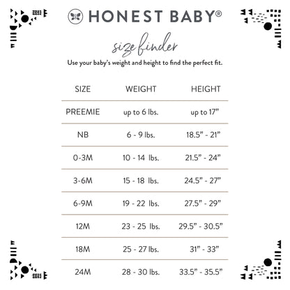 HonestBaby Organic Cotton 5-Pack Baby T-Shirts