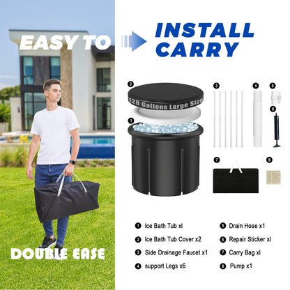 Portable Cold Plunge Tub for Athletes