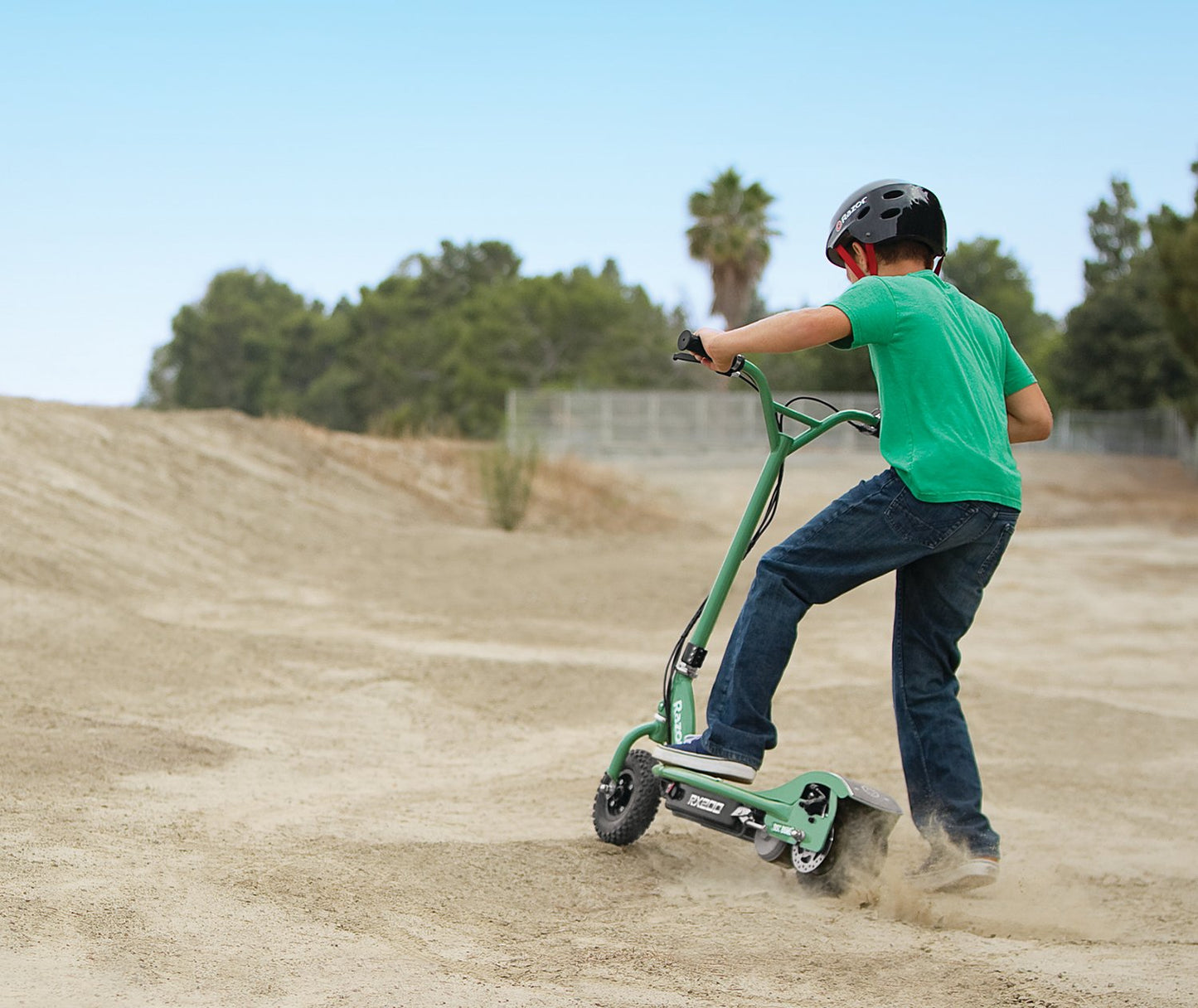 Razor RX200 Electric Off-Road Scooter, Green, 37 Inch