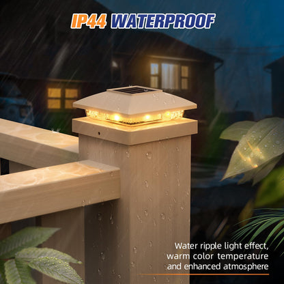 16 Pack Solar Post Cap Lights by APONUO