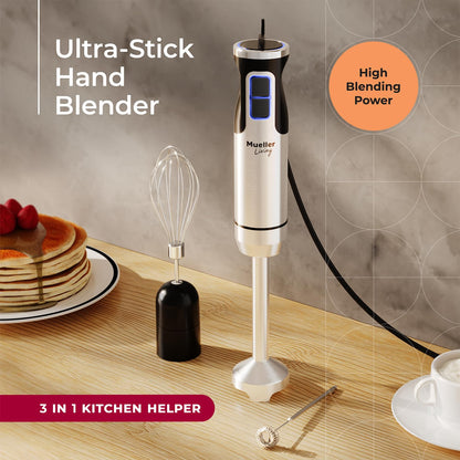 Mueller 8-Speed Handheld Immersion Blender for Kitchen