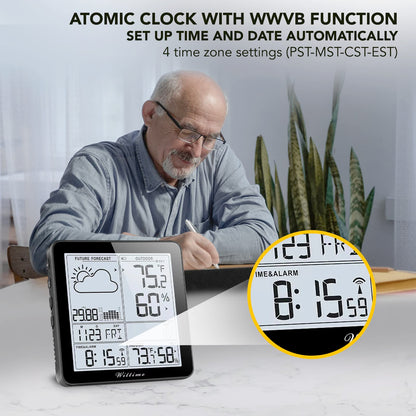 Wittime Wireless Weather Station with Atomic Clock