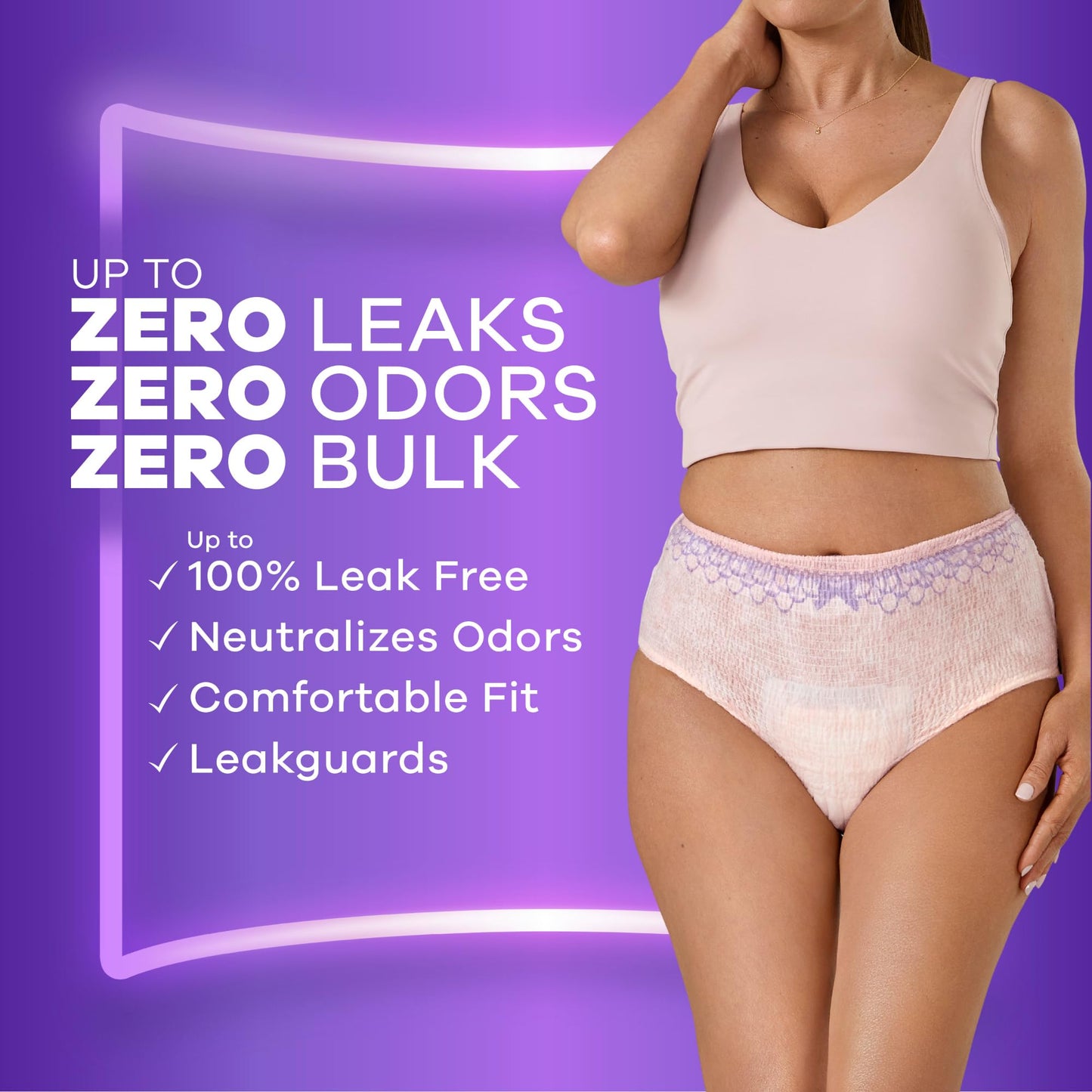 Always Discreet 76 Count Incontinence Underwear for Women