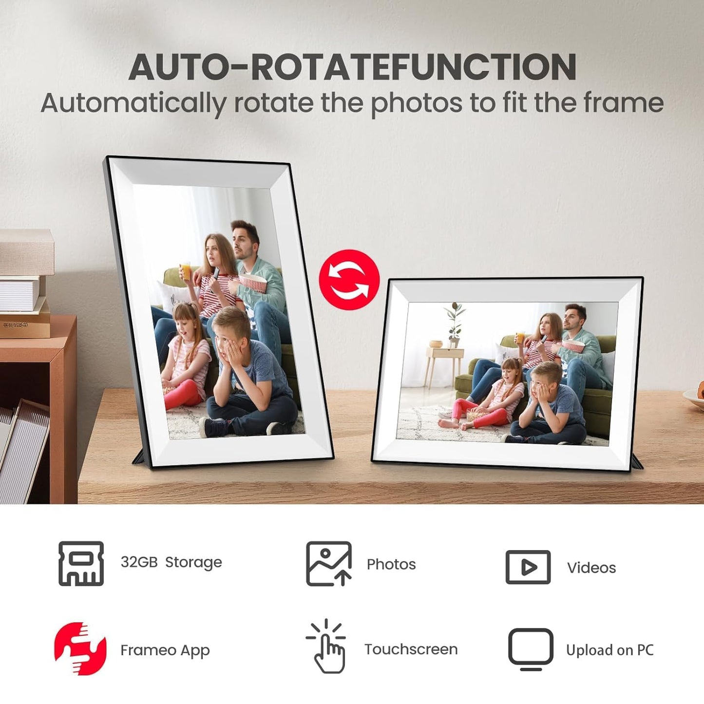 10.1" WiFi Digital Photo Frame with Touch Screen