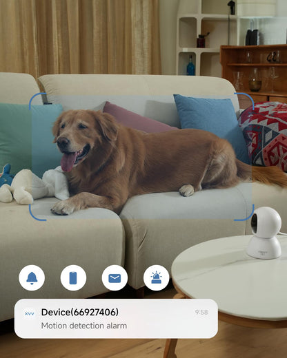 2K PTZ Indoor Baby and Pet Camera