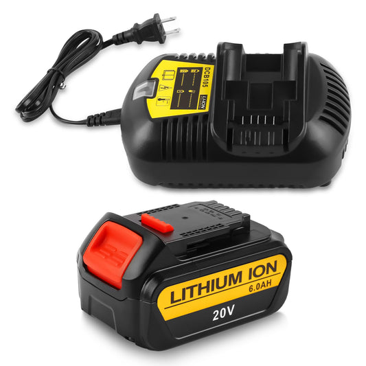 20V 6.0Ah Battery Replacement for Dewalt Tools