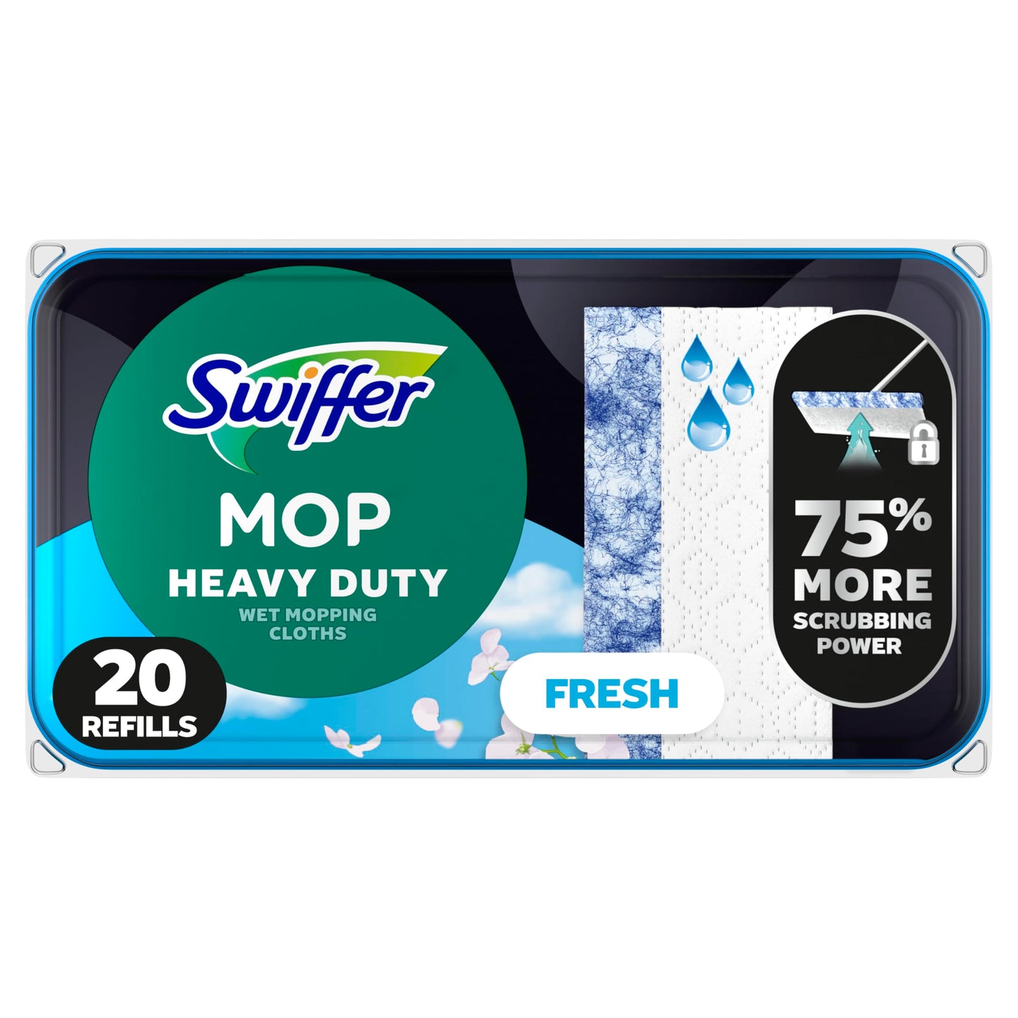 Swiffer Wet Pads Refill, 20ct Heavy Duty Cleaner