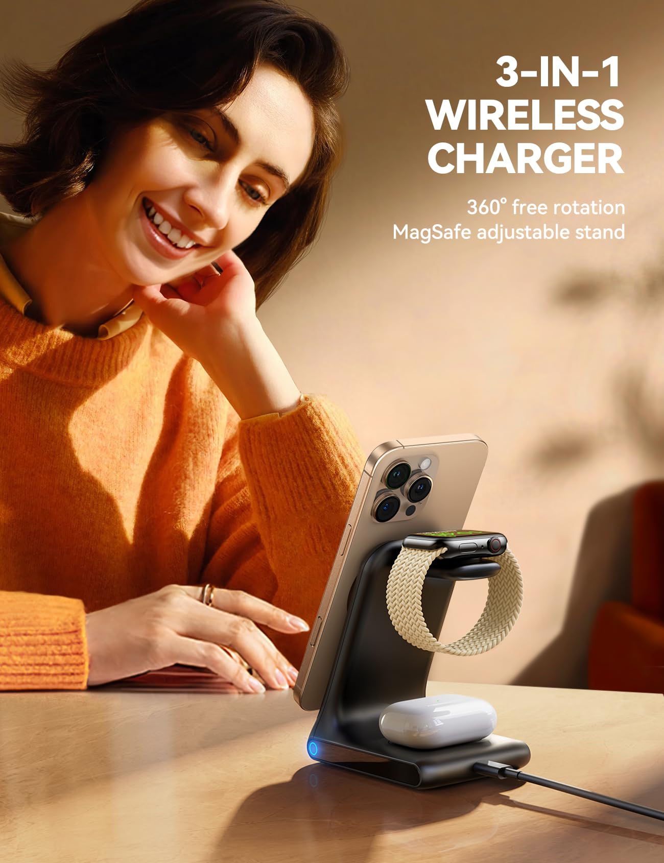 3-in-1 Wireless Charging Station by JOYROOM
