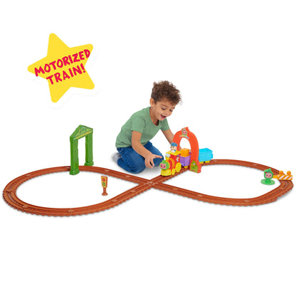 CoComelon All Aboard Musical Train with Bonus Pieces, 24-pieces, Plays “The Train Song", Kids Toys for Ages 18 Month by Just Play,Multicolor