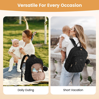 LOVEVOOK Diaper Bag Backpack with Insulated Pockets